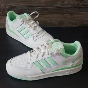 New Adidas Forum Low White Mint Green Sneakers